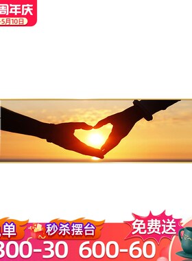 执子之手卧室饰画现代卧房间背景墙挂画酒店样板间床画