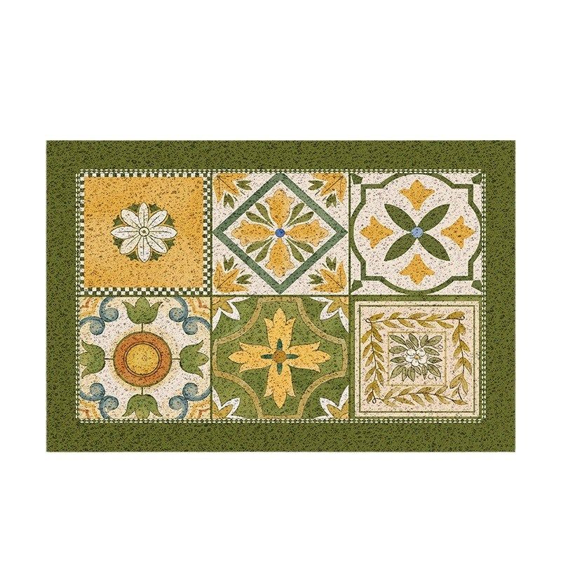 巴洛克花砖进门垫入户门垫玄关地毯丝圈PVC门口脚垫耐脏可裁蹭灰,淘宝优惠券,粉丝福利购,淘宝优惠卷