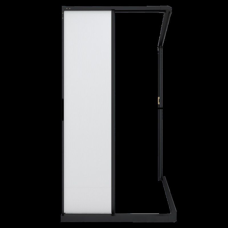 弧形折叠隐形浴帘卫生间免打孔淋浴隔断浴室防水布帘磁吸转角L型,淘宝优惠券,粉丝福利购,淘宝优惠卷