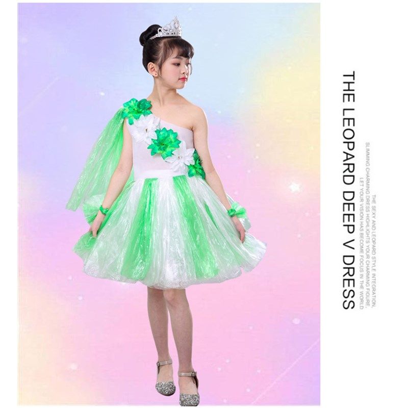 环保服儿童幼儿园手工塑料袋衣服女童亲子时装秀走秀公主裙拖尾裙,淘宝优惠券,粉丝福利购,淘宝优惠卷