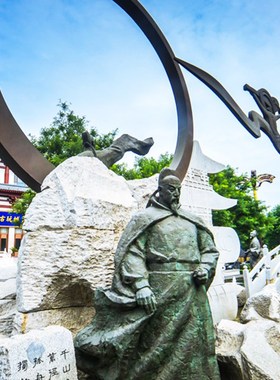 历史文化名人物古城景观彷铜雕塑玻璃钢主题公园广场户外小品摆件