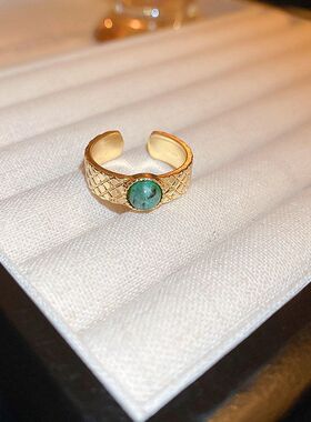 女戒指中古复古批发花朵小众宫廷