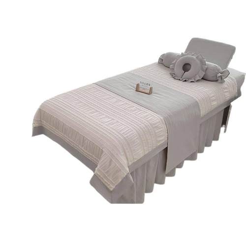 网红轻奢床罩四件套院按摩头疗皮肤管理四季通用直发 - 图3