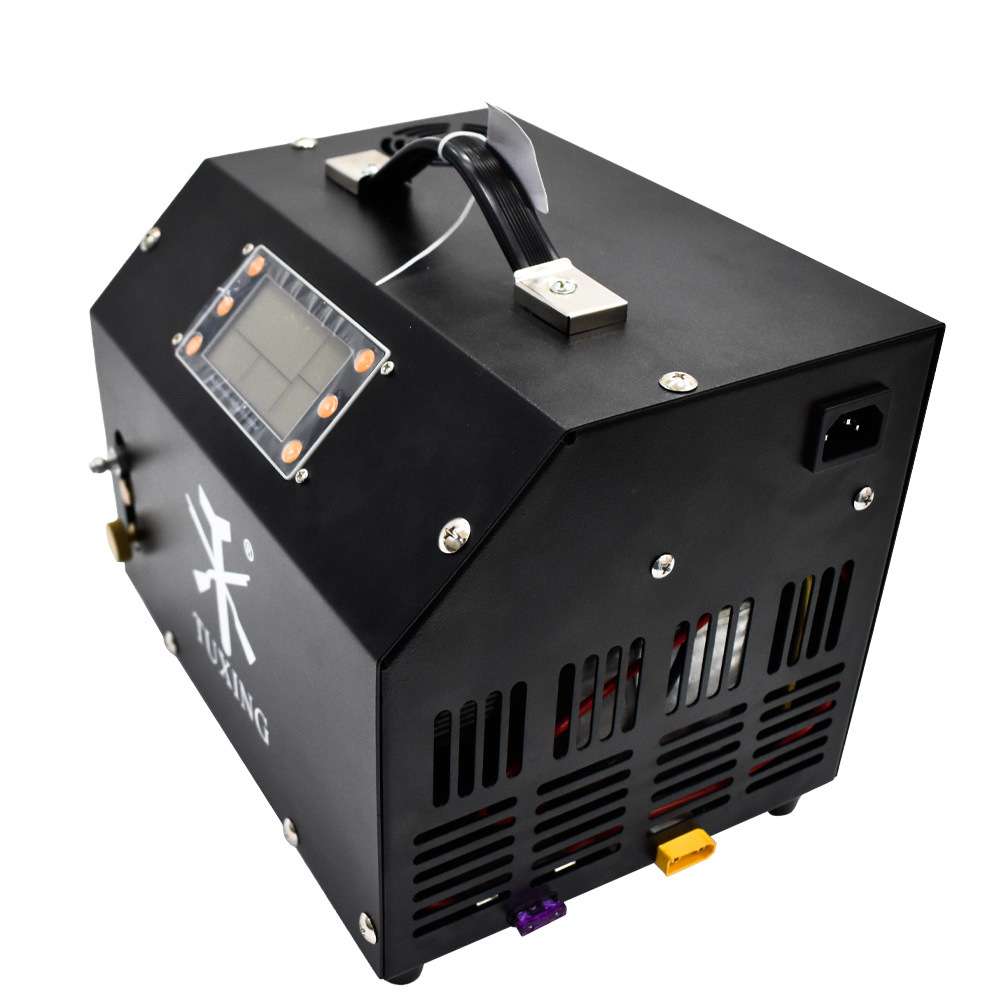 TUXIN 12v高压打气机30mpa12v液晶显示款充气泵30mpa自停 - 图1