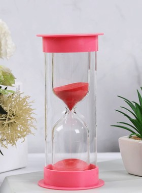 儿童沙漏计时器防摔5/10/15/30/60分钟半1小时时间沙漏摆件流沙瓶