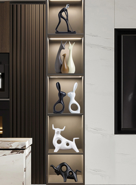 简约北欧轻奢高级感客厅酒柜摆件家居装饰品桌面电视柜高档次软装