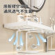 Bathroom wall-mounted installation-free faucet storage rack