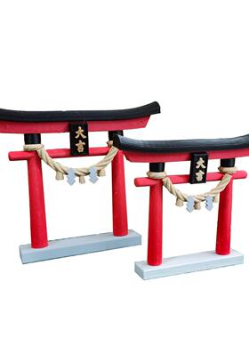 鸟居模型摆件装饰日式建筑玩具二次元礼物手办配景神社日料店装饰