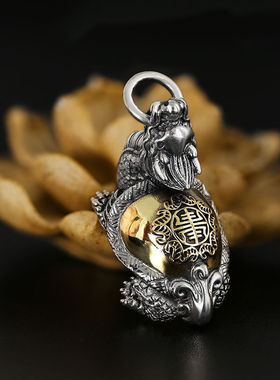 中国风s925纯银挂饰泰银复古时尚