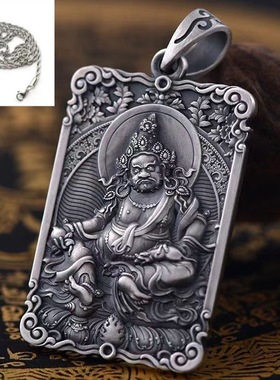 新款黄财神吊坠男挂件占巴拉佛牌