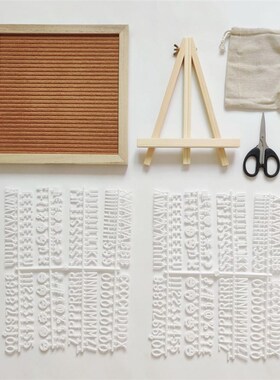 毛毡字母留言板实木小黑板儿童拍照道具装饰家居*厘米