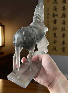 琉璃北齐战马摆件兰陵骏洛神骏