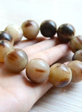 天然牦牛角手串佛珠手链