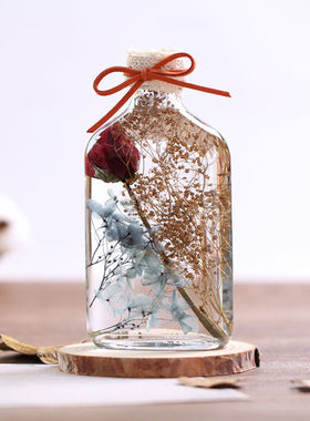 浮游花植物标本摆件永生花生日送女友闺蜜妈妈家居装饰