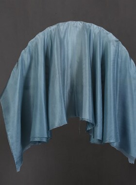 真丝舞蹈扇子跳舞扇灰色渐变古典舞演出道具胶州广场舞秧歌长绸扇