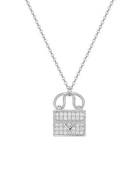 2023新款爆款小众设计高级包包吊坠项链女锁骨链简约颈链源头工厂