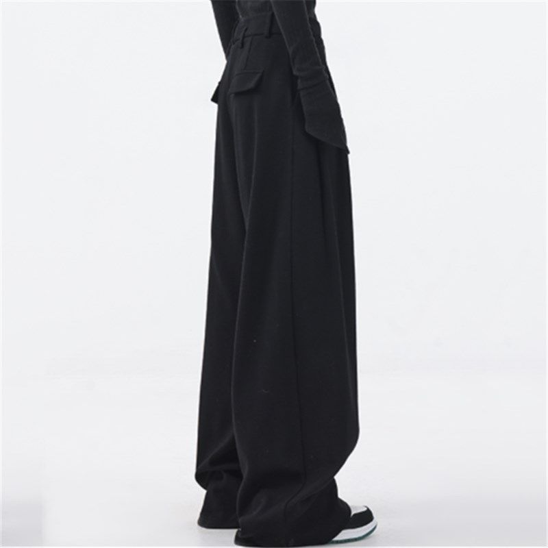 新款男士宽松春秋m西裤直筒裤帅气休闲高级感长裤抗皱免烫阔腿裤,淘宝优惠券,粉丝福利购,淘宝优惠卷