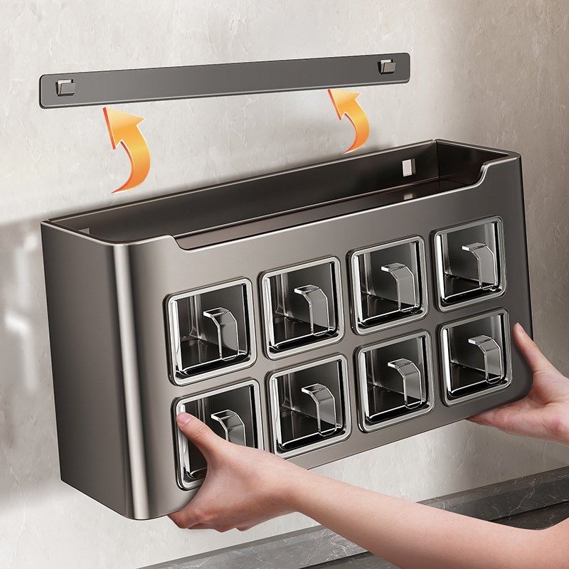 厨房调料品置物架壁挂式多功能免打孔调料品组合套装调料盒罐家用,淘宝优惠券,粉丝福利购,淘宝优惠卷