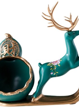 创意陶瓷钥匙收纳摆件桌面入客厅零食果盘门口鞋柜家居装饰品礼物