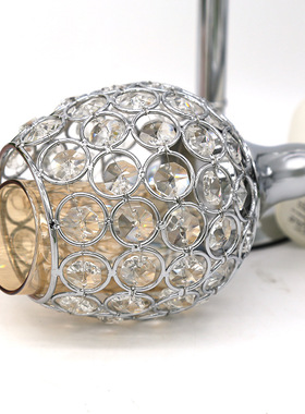 欧式水晶烛台时尚金属蜡烛杯婚庆烛光晚餐蜡烛台家居装饰烛台摆件