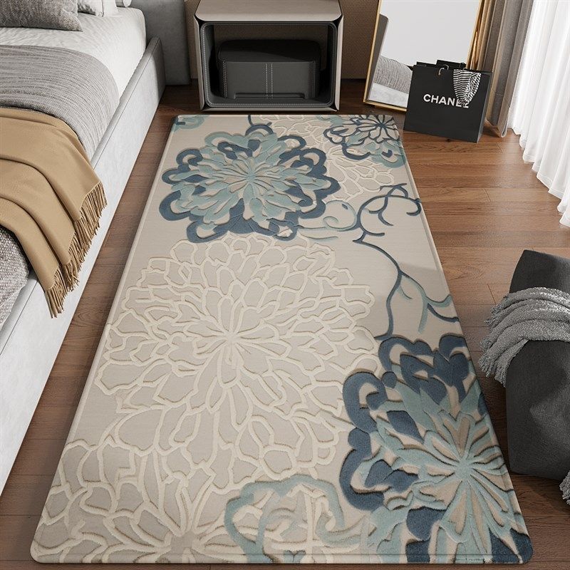 床边地毯卧室高级感防水免洗可擦脚垫K客厅房间床边毯床前地垫,淘宝优惠券,粉丝福利购,淘宝优惠卷