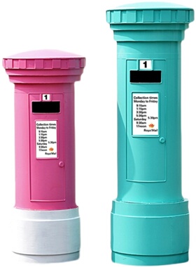 工业复古英伦风铁艺邮筒装饰摆件意见箱模型信箱摄影道具落地摆设