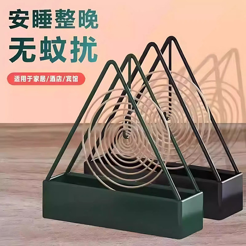 三角纹铁艺香架稳固不倾倒香薰炉底座香薰托盘家用支架接灰盘香插 - 图1