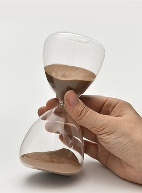 北欧家居彩色玻璃沙漏计时器15分钟创意沙漏复古桌面摆件新居送礼