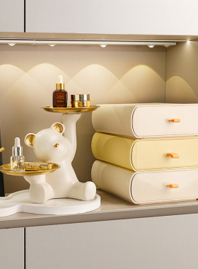 入户玄关收纳盒装饰家居饰品摆件进门口鞋柜钥匙抽屉置物架摆设