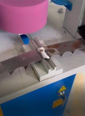 150MM钢带出渣机气动夹紧锯片手动自动两用打磨焊口机器