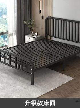 床现代简约铁艺床1.5米双人1.8儿童铁床出租屋铁架北欧单人1.2m