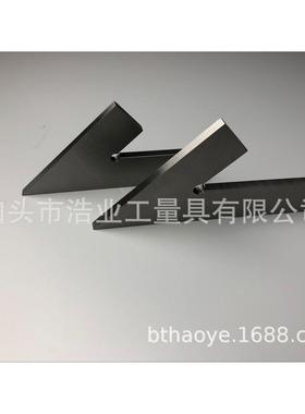 60度角尺不锈钢100x70DIN875标准角度测量60度平口角尺
