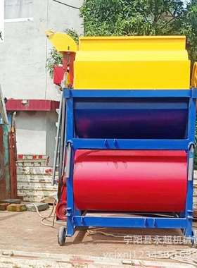 安徽滁州家用400型全喂入式干湿花生摘果机干湿花生秧果分离机