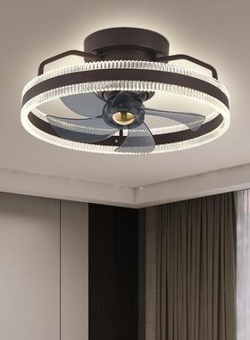 轻奢风扇灯卧室电风扇吊灯无叶吊扇灯客厅灯带风扇餐厅吸顶风扇灯