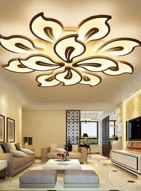 客厅灯简约后现代大气家用高档led花形吸顶灯创意卧室灯灯具灯饰