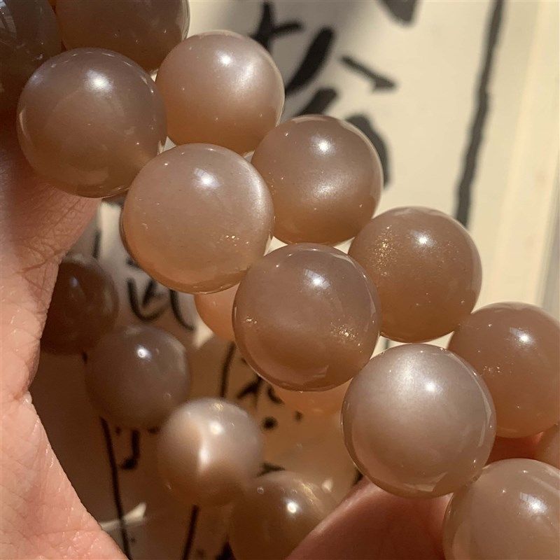 建木信使【高品质】天然金沙橙月光长石水晶手串 原石原矿,淘宝优惠券,粉丝福利购,淘宝优惠卷