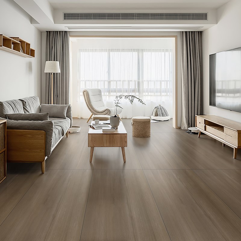 新品客厅卧室木纹砖大板750x1500肌肤釉原木奶油风柔X光瓷砖地砖 - 图2