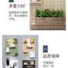 Solid wood hole board entry custom entrance wall storage rack wooden study partition storage rack living room display rack
