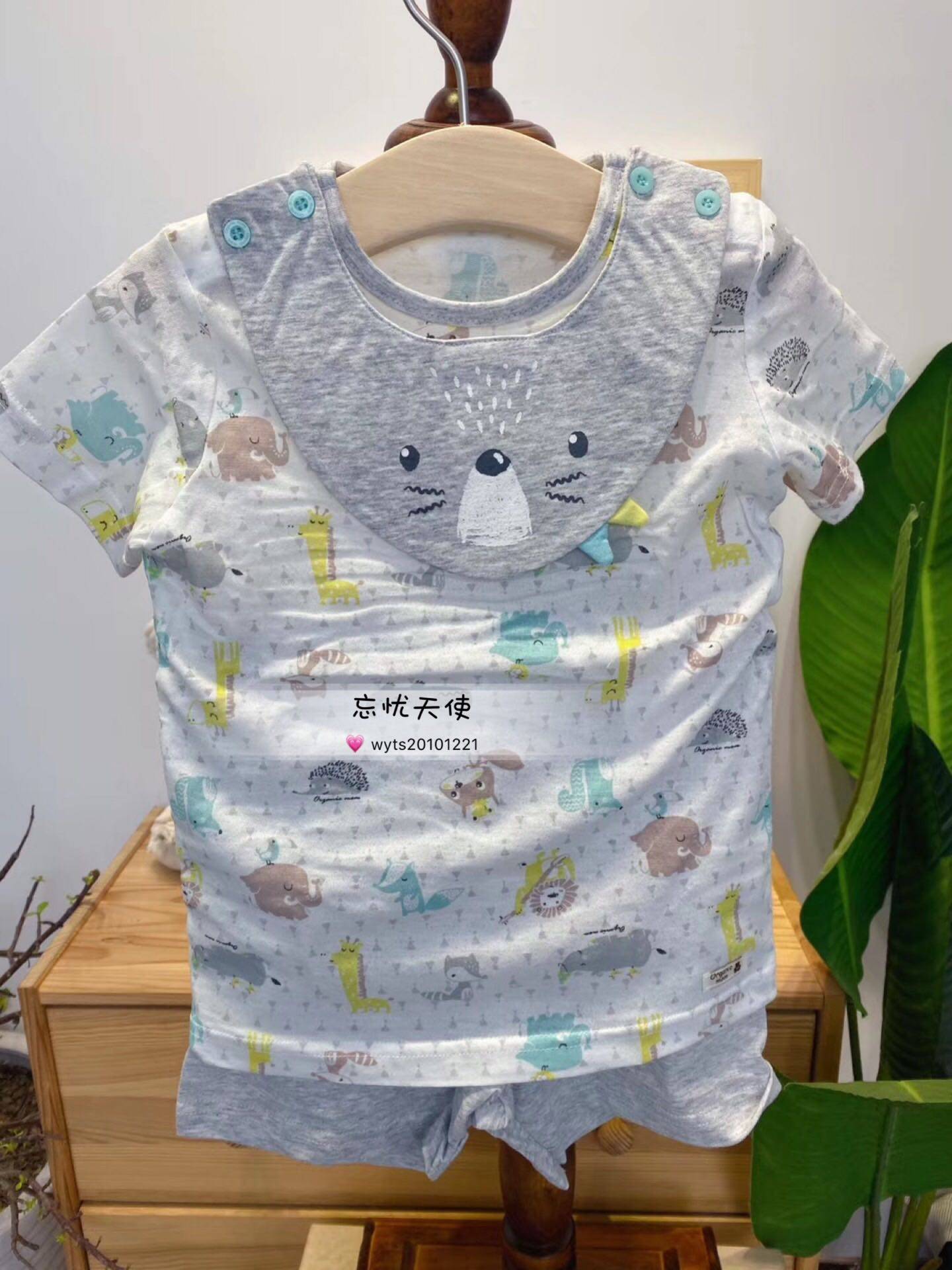 韩国中小童装 夏新款男女童宝宝卡通满印短袖家居服睡衣 套装,淘宝优惠券,粉丝福利购,淘宝优惠卷