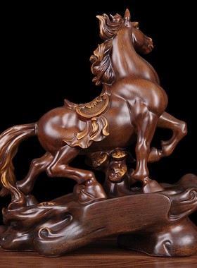 马摆件马到成功生肖招财家居客厅装饰G品电视柜酒柜办公室桌面礼