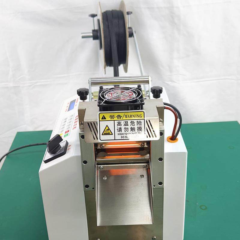 编织网管切管机塑胶套管硅胶管热切尼龙编织网管裁切机自动切带机 - 图0