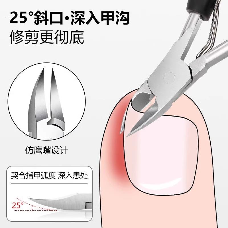 指甲剪鹰嘴钳甲沟专用修脚趾甲神器单个人尖嘴斜口家用套装护理炎 - 图1