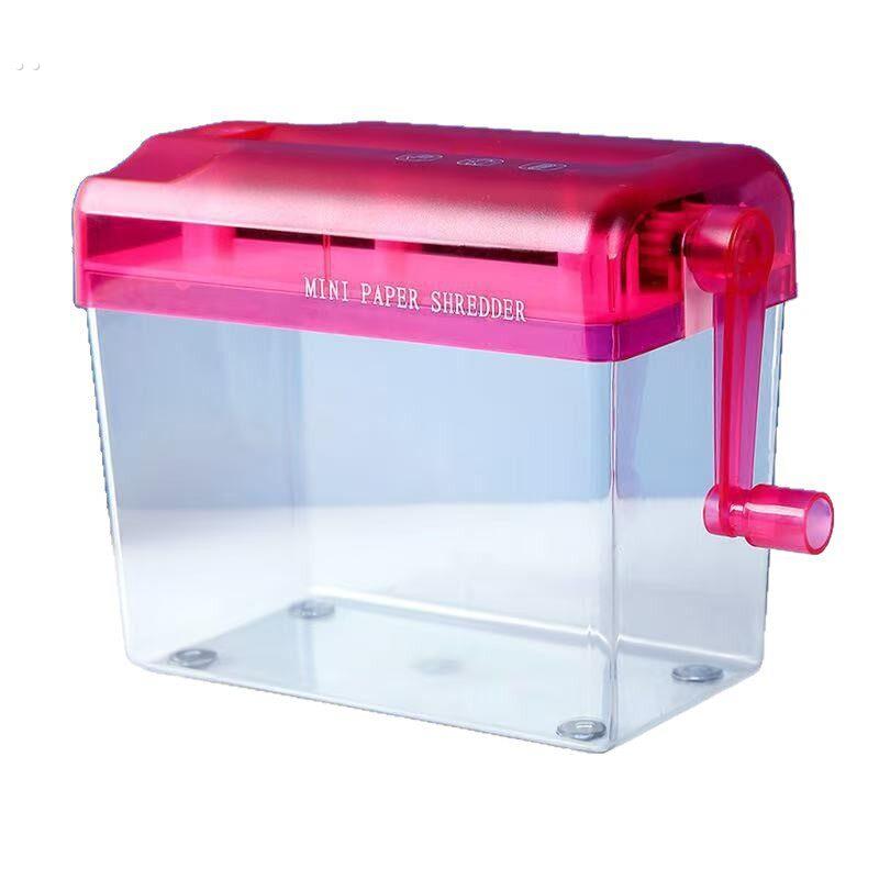 Small paper shredder student manual mini fully automatic home office desktop home portable hand-crank mute