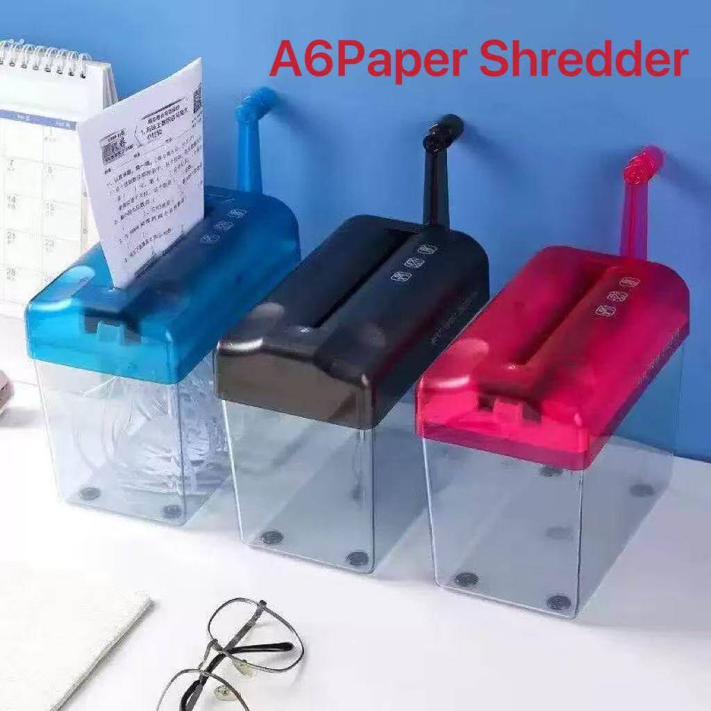 Small paper shredder student manual mini fully automatic home office desktop home portable hand-crank mute