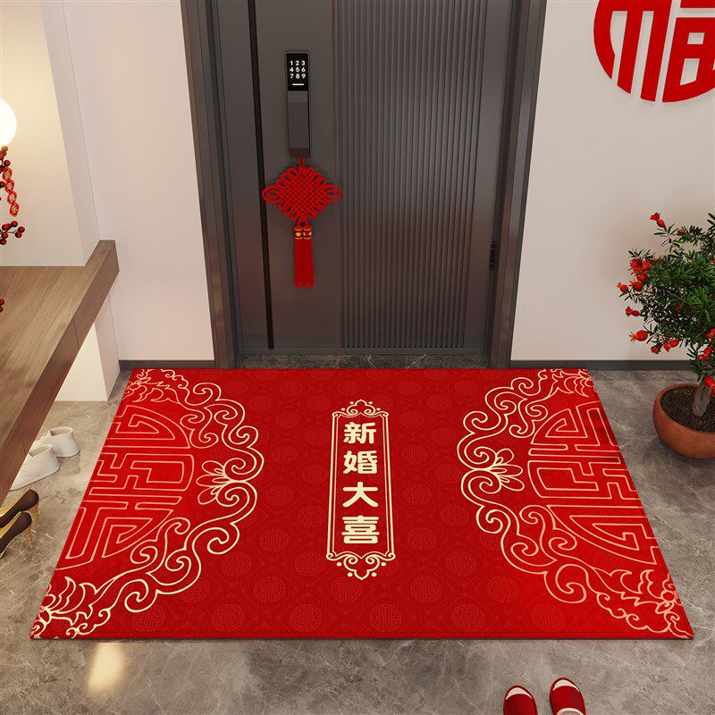 喜庆结婚红地毯高级感进u门地垫入户门垫可裁剪大门口玄关脚垫,淘宝优惠券,粉丝福利购,淘宝优惠卷