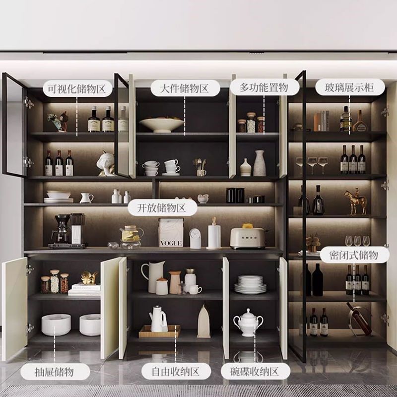 餐边柜一体靠墙实木现代简约客厅C置物柜定制储物柜餐厅茶水柜酒,淘宝优惠券,粉丝福利购,淘宝优惠卷
