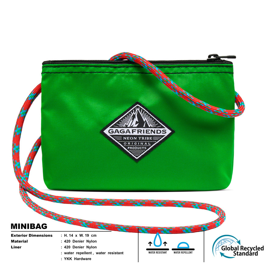 GAGAFRIENDS泰国潮牌拉链包ins小众单肩斜挎零钱包手机尼龙包,淘宝优惠券,粉丝福利购,淘宝优惠卷