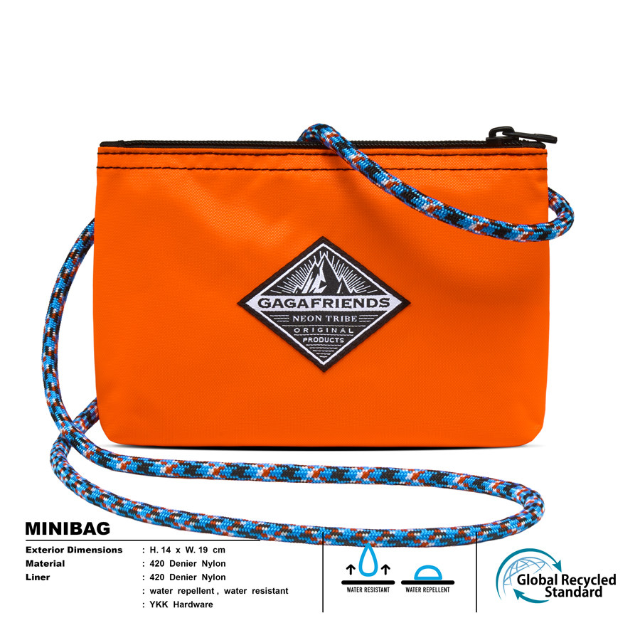 GAGAFRIENDS泰国潮牌拉链包ins小众单肩斜挎零钱包手机尼龙包,淘宝优惠券,粉丝福利购,淘宝优惠卷
