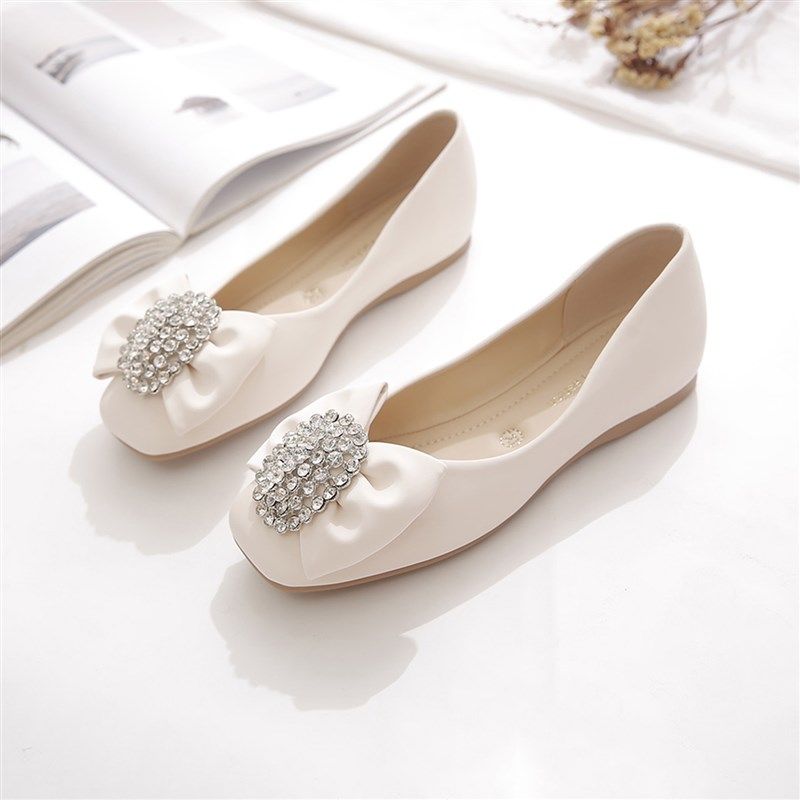 单鞋女2025新j款春秋鞋子女爆款豆豆鞋瓢鞋百搭妈妈鞋夏软底平底,淘宝优惠券,粉丝福利购,淘宝优惠卷