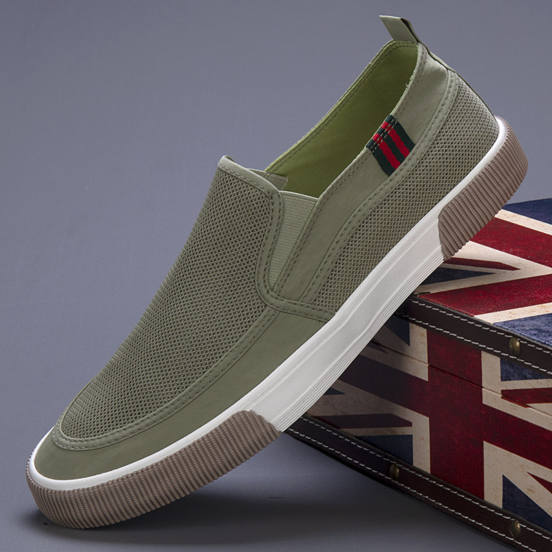 防臭透气网鞋男2024夏季新款一脚蹬休闲鞋M网面鞋韩版软底薄款布,淘宝优惠券,粉丝福利购,淘宝优惠卷